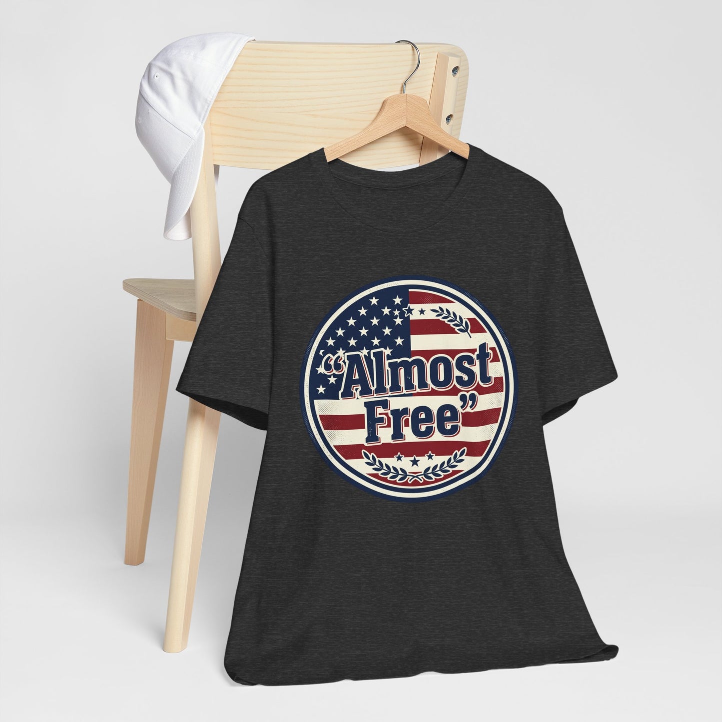 Almost Free Tee | Faith-based Patriotic, Vintage Americana July 4th