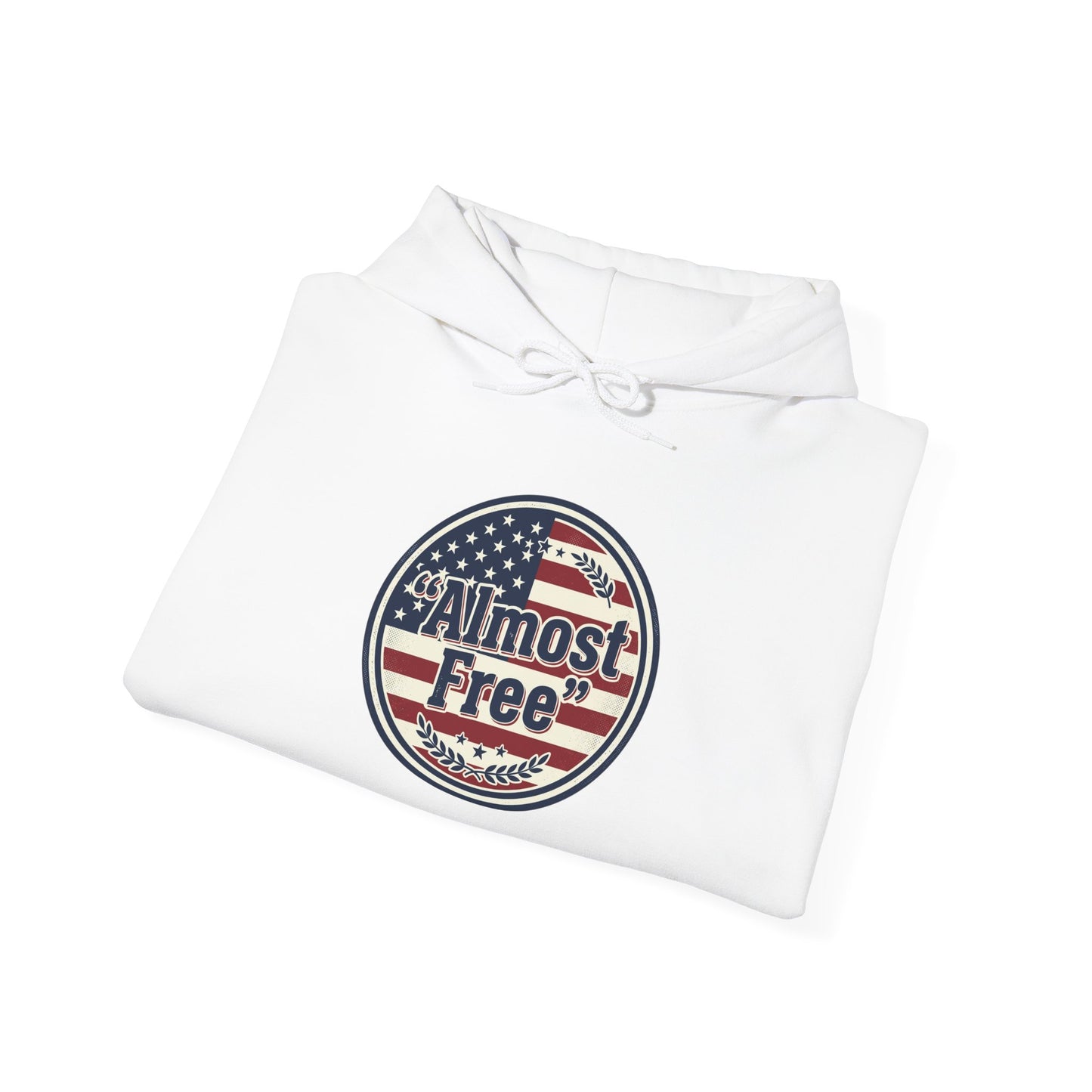 Almost Free Patriotic Hoodie | faith-based July 4th, vintage Americana
