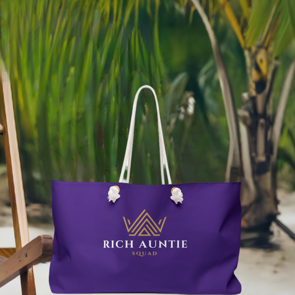 Rich Auntie Squad Signature Brand- Weekender Bag